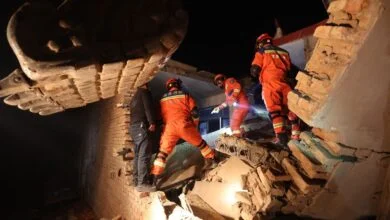a 6.2 magnitude-earthquake strikes China.