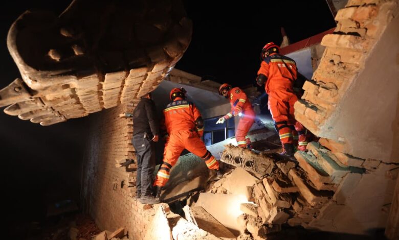 a 6.2 magnitude-earthquake strikes China.