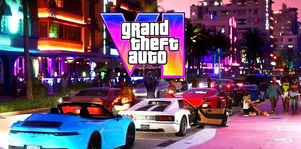 The famous Vice City is shown in the image.   