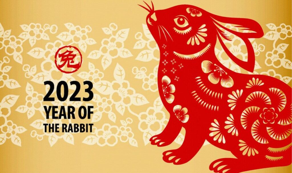 Chinese Zodiac 2023, the year of the Rabbit.