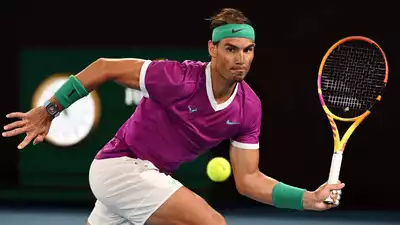 'Amazing reaction' of Rafael Nadal upon winning his first singles match following an injury.