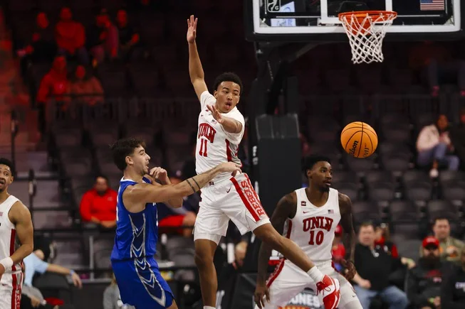 Against No. 25, UNLV wins the season series.