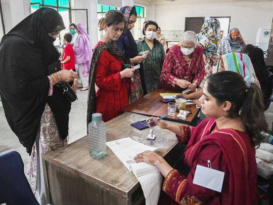 Voting has begun in Pakistan, with the CEC reporting "100% peaceful" results.