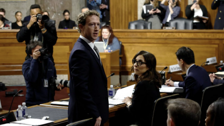 After being grilled by tech in Congress, Zuckerberg apologizes.
