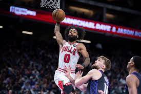 Bulls surge from a 22-point deficit to stun the Kings, led by Coby White.
