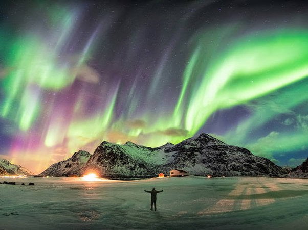 Why is the northern hemisphere the only place where the Aurora Borealis appears?